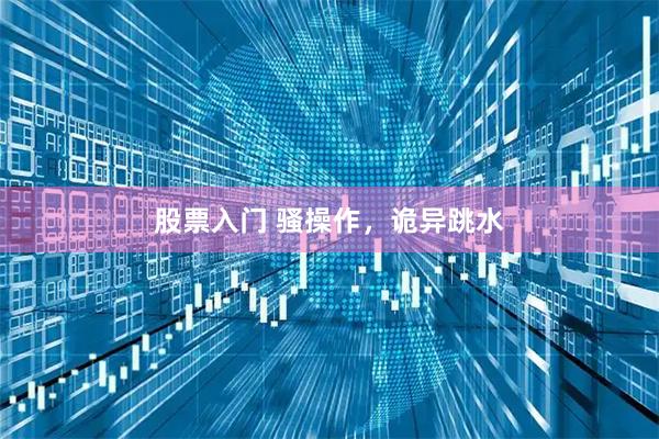 股票入门 骚操作，诡异跳水